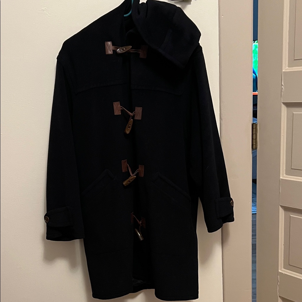 Bogner Dar Blue Wool Coat With Toggle Closures